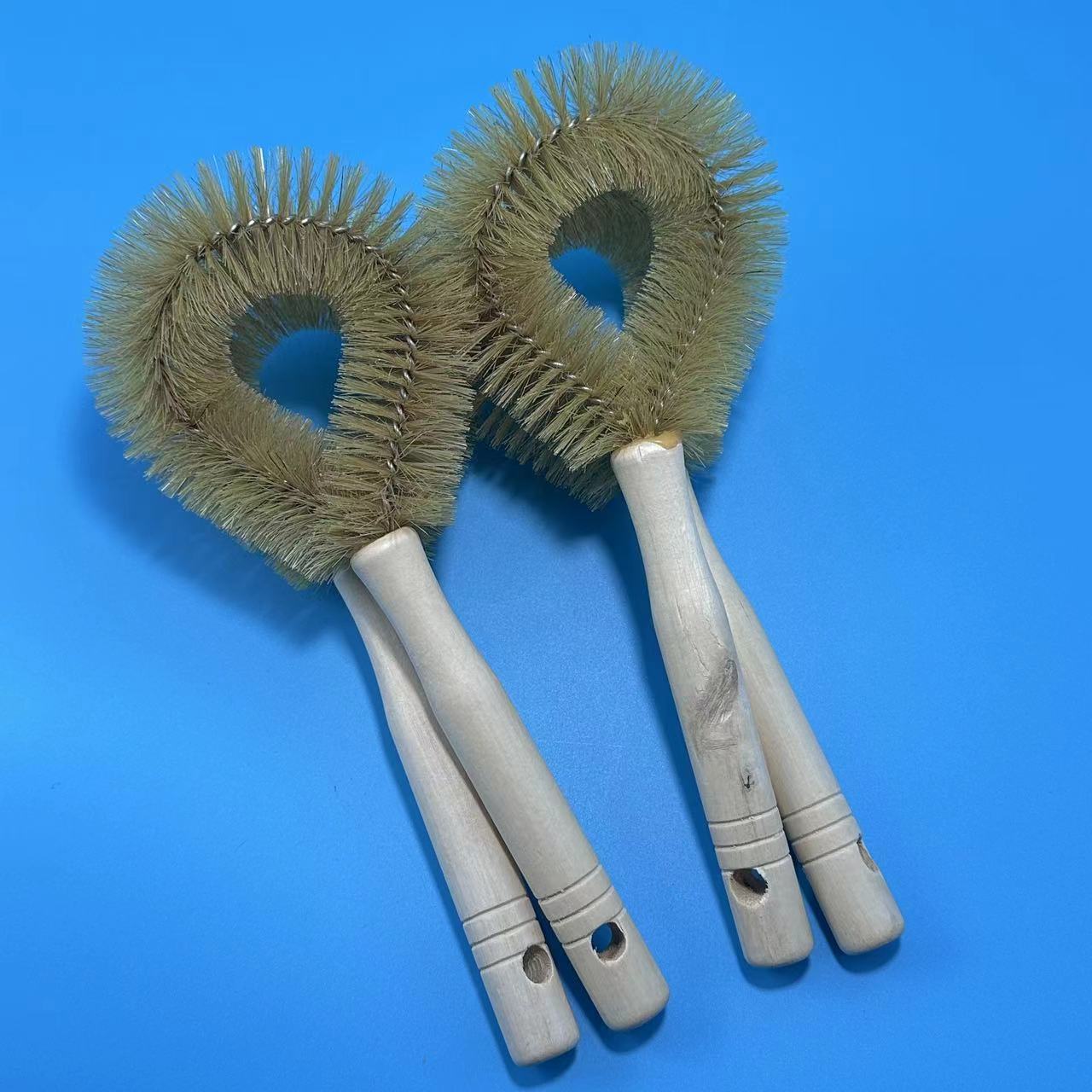 8万个天然椰棕锅刷木柄不沾油厨房木刷洗锅刷刷锅神器长柄刷锅刷子