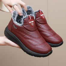 老北京冬季棉鞋防水防滑加绒保暖男女同款棉靴软底软面中老年棉鞋