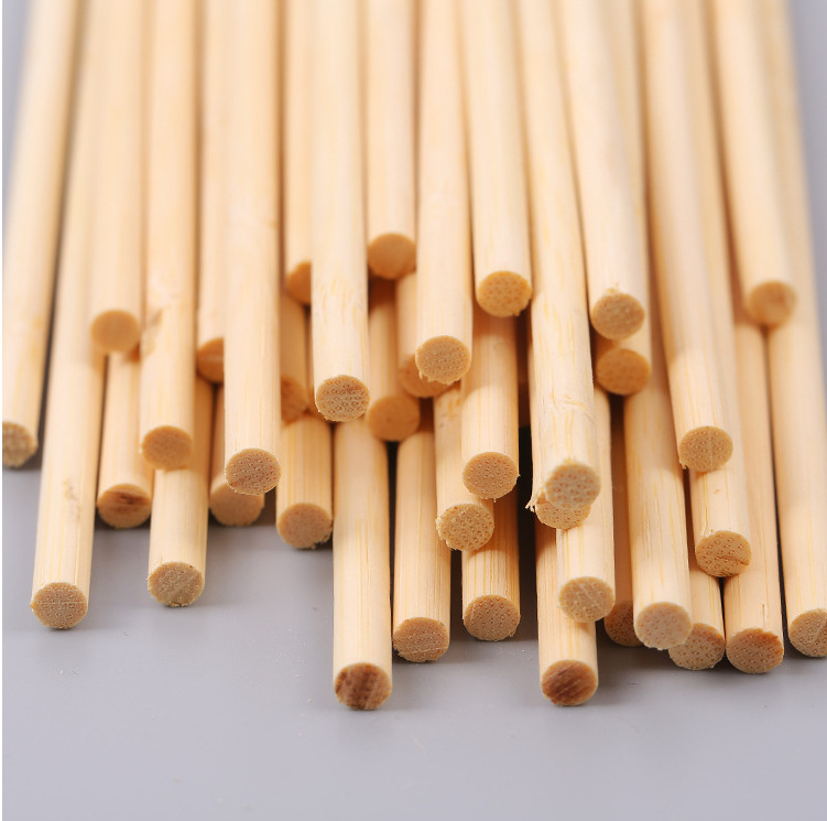 厂家批发竹棒圆棍直径5mm小圆棒假花棒花杆diy材料模型竹棍拼装类