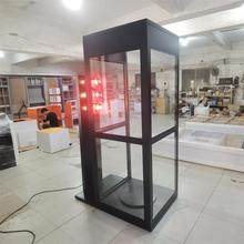 铁质烤漆汽车太阳膜展示柜六边旋转防爆膜体验柜隔热测试四边展柜