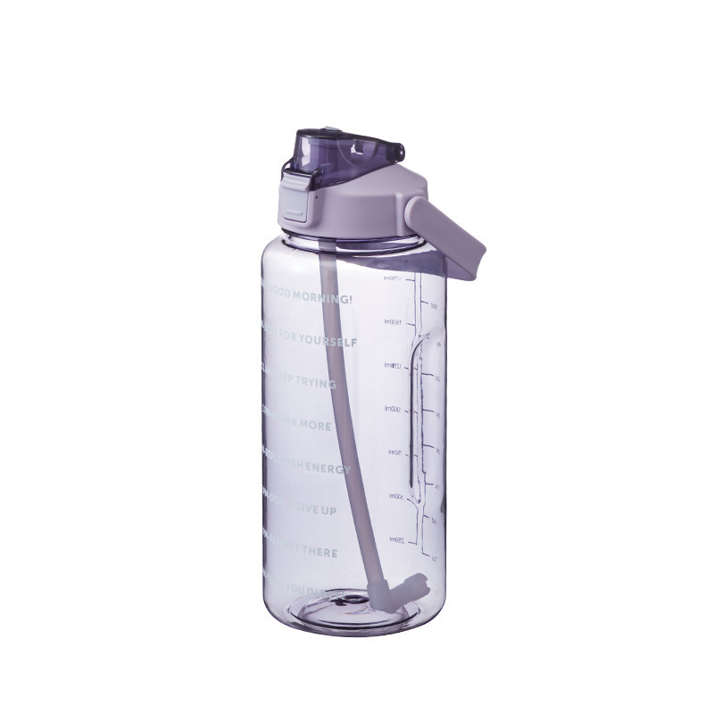 Water Cup Large-Capacity Space Bottle Summer Male and Female Students Fitness 2l Oversized Kettle Portable High Temperature Resistant 2000ml Water Cup