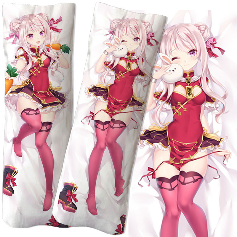 虚拟youtuber动漫周边印花抱枕卡通动漫宅男夹腿等身抱枕批发枕套