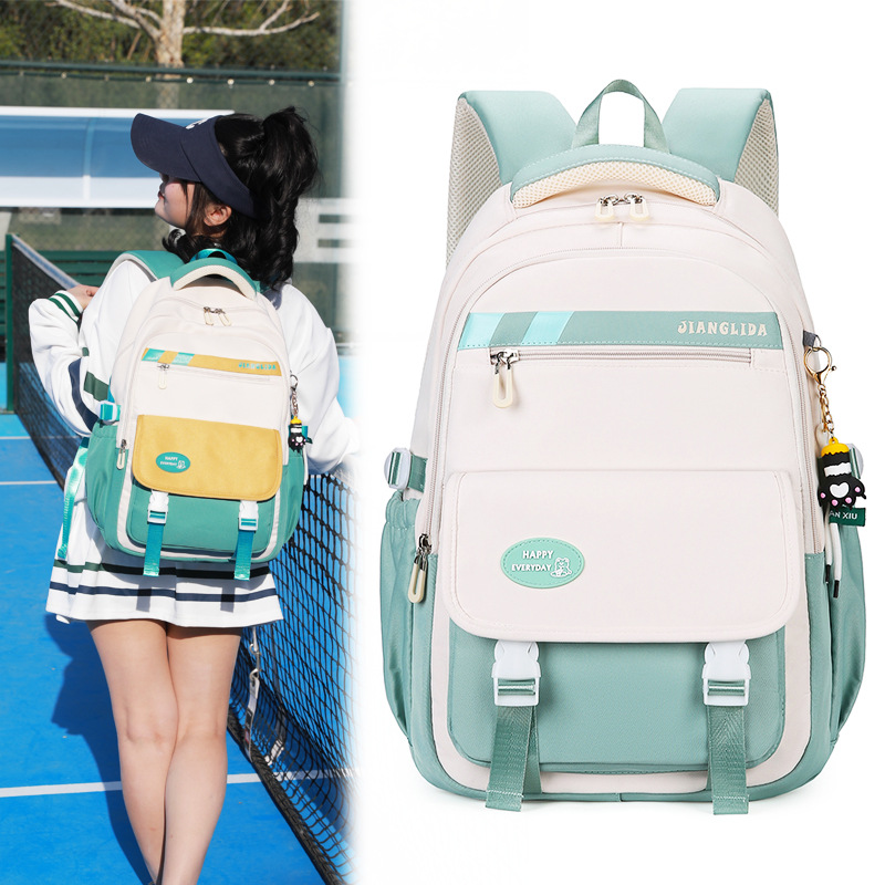 High School Student College Students Bag Middle School Student Ins High Quality Girls College Style Backpack Cross-Border Student Backpack