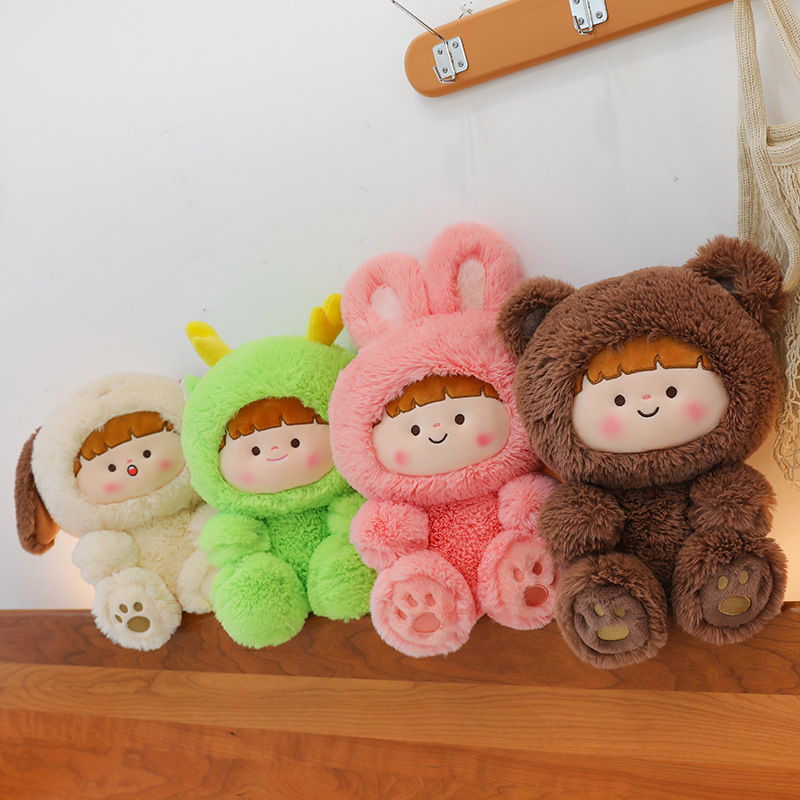 新款可爱2024橡果惊喜抱枕装饰松鼠毛绒节日礼物布娃娃-阿里巴巴