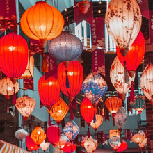 网红吊顶提花灯笼景区街道小镇装饰古风中国风户外异形越南灯笼