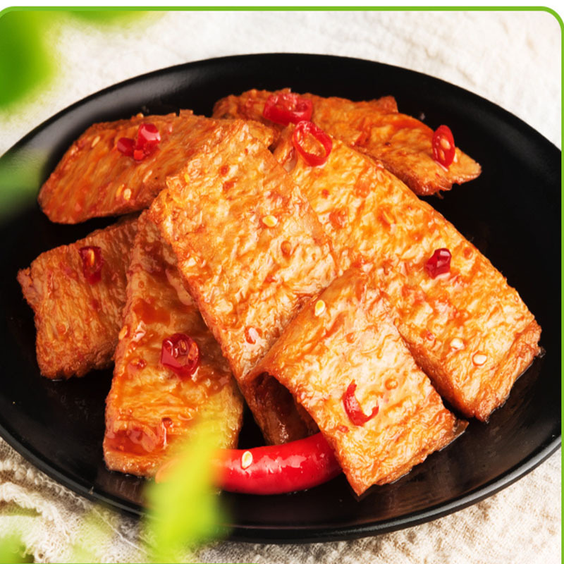 金磨坊手撕素肉卷素牛排整箱香辣味豆制品麻辣豆干小零食散装辣条