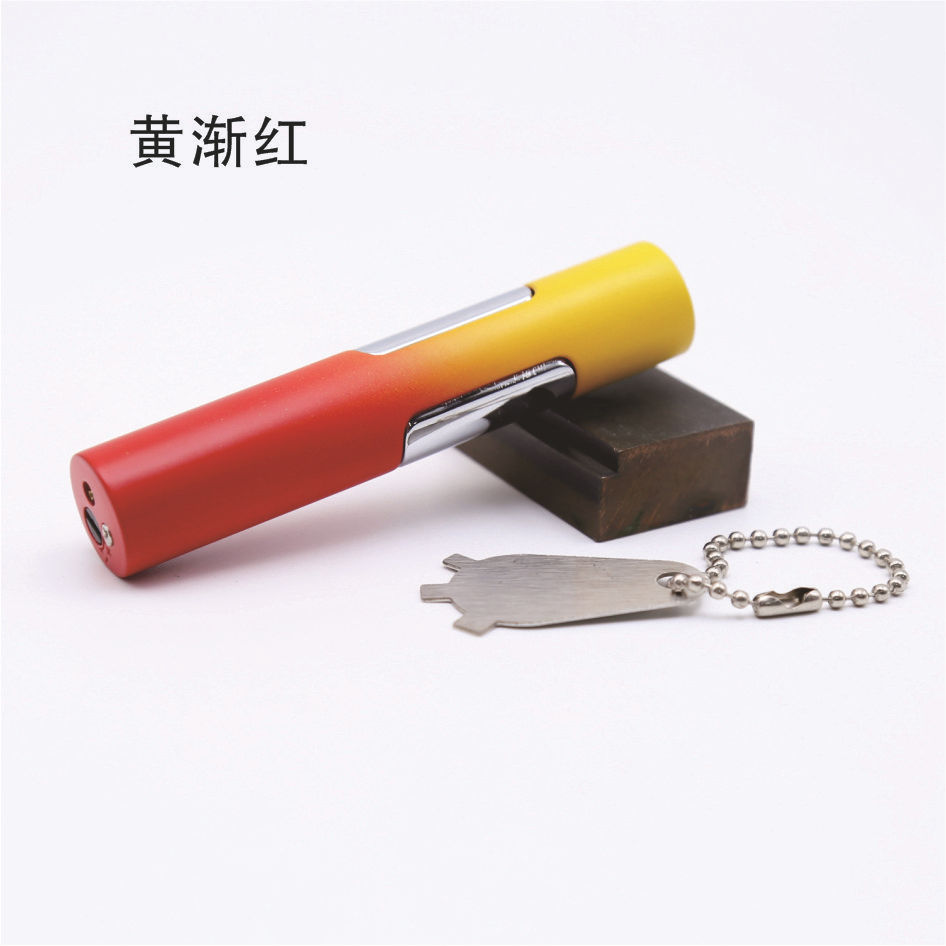 Debang Internet Celebrity Best-Seller on Douyin Gradient Color Metal Windproof Red Flame Lighter Creative Gift Lighter Wholesale