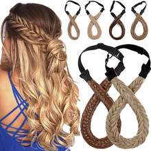 Bohemian Style Synthetic Headband Fishtail Braids Hair with