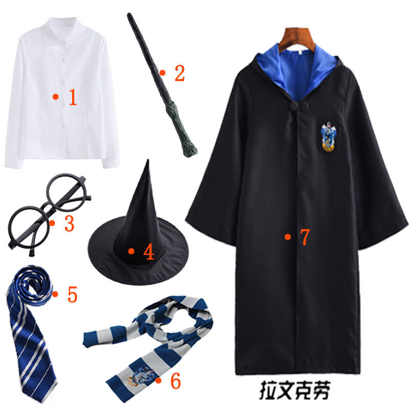 哈利波特 魔法袍哈利波特魔法袍正版cos衣服环球usj斗篷周边服装