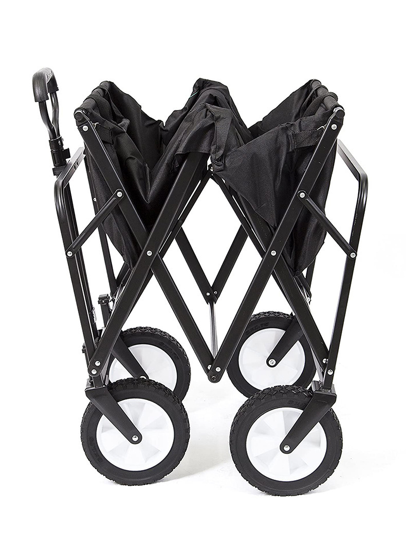 户外大号折叠推车野营买菜拉杆小拉货手推车超市购物车地推便携车