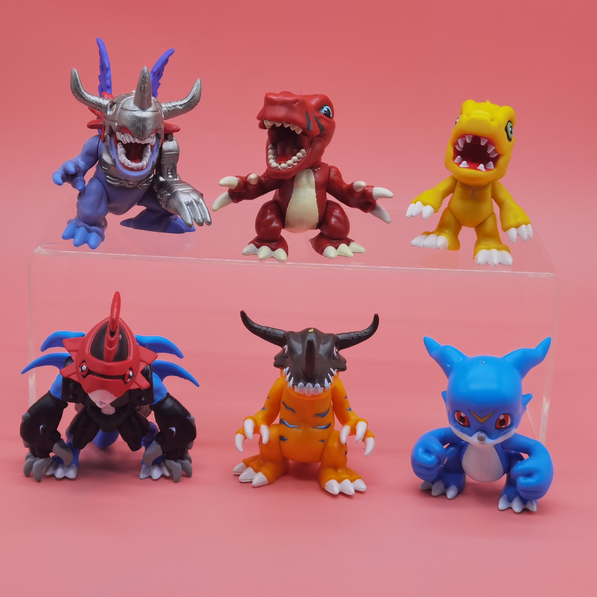 6款数码宝贝手办 数码玩具扭蛋公仔摆件-阿里巴巴