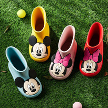 幸福玛丽迪士尼形象童雨鞋夏季水防滑卡通男童女童室外宝宝雨靴子