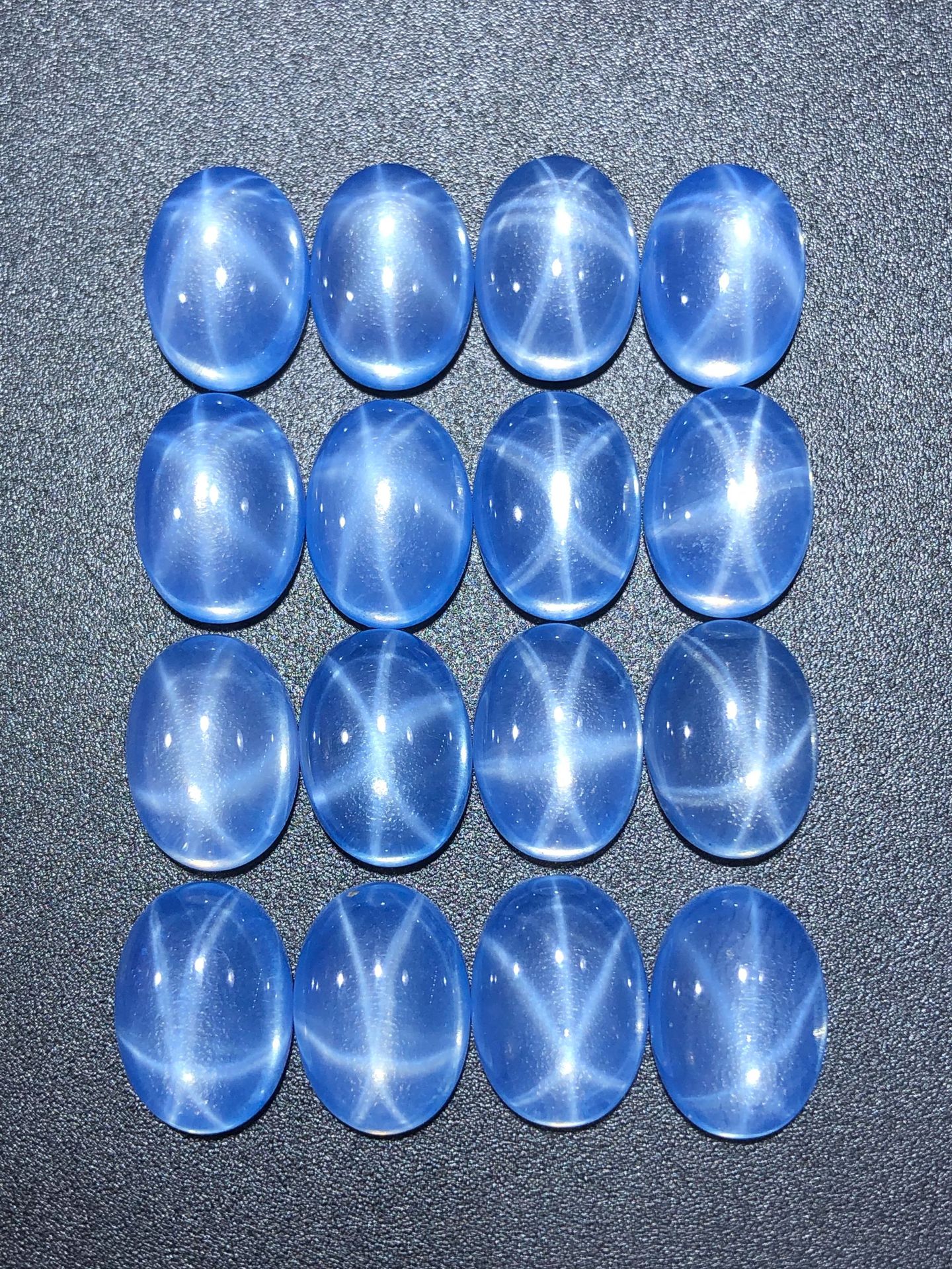 厂家批发 透明星光蓝宝石 合成蓝宝石 首饰配石欢迎批发