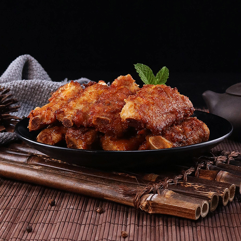 蒜香排骨 蒜香骨半成品500 猪肉肋排小排脆皮骨猪肋排