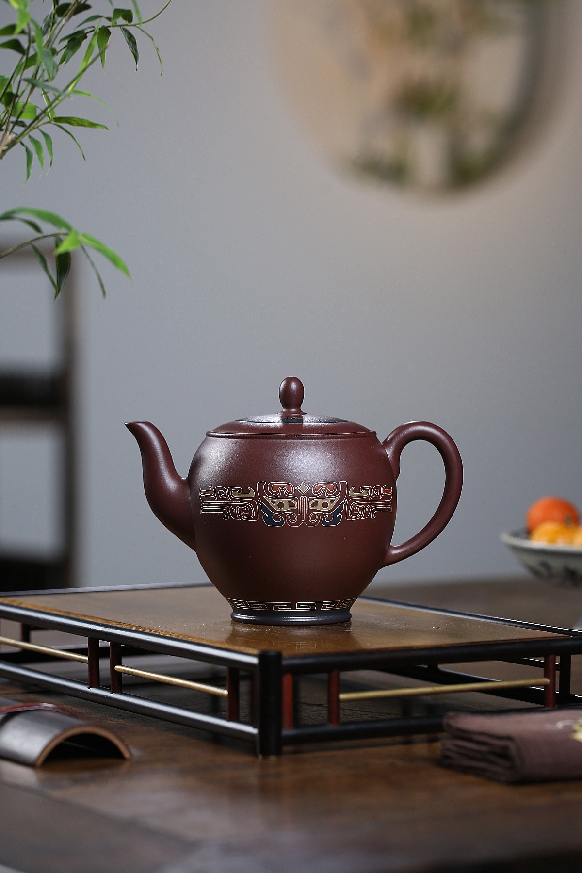 蒋惠娟紫砂壶 泥料家藏黄龙山原矿紫泥 660cc名家手工壶 一件代发