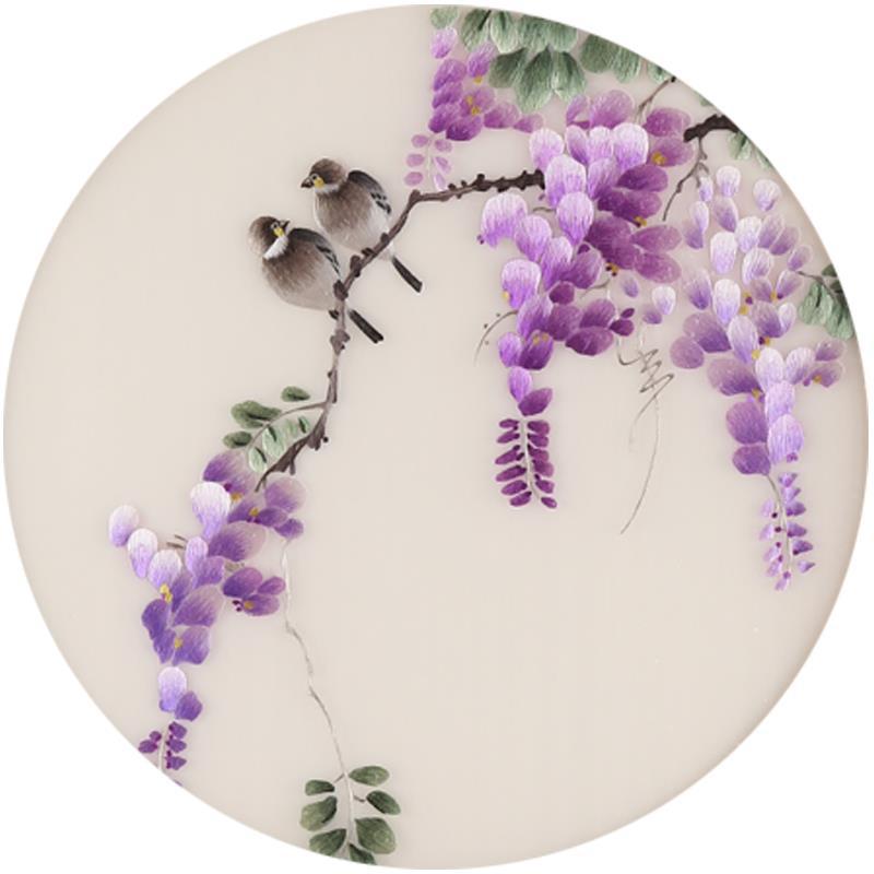 苏绣刺绣diy套件初学 新手针迹扫描 玉兰花鸟 系列 手工入门自学