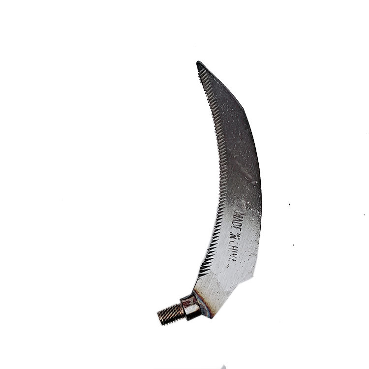 钓鱼水草刀现货割草刀锯齿镰刀渔具垂钓配件批发大小弯刀背齿刀