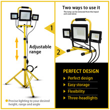 led工作投光灯户外应急夜市地摊灯手提便携泛光灯升降支架照明灯