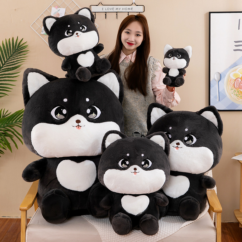 新款黑猫毛绒玩具公仔可爱小猫咪玩偶儿童睡觉抱枕女生生日礼物批