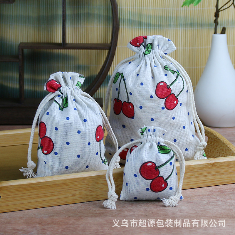 Wholesale Chinese Style Blue and White Sack Empty Perfume Bag Small Cord Bag Ornament Gift Bag Storage Bag