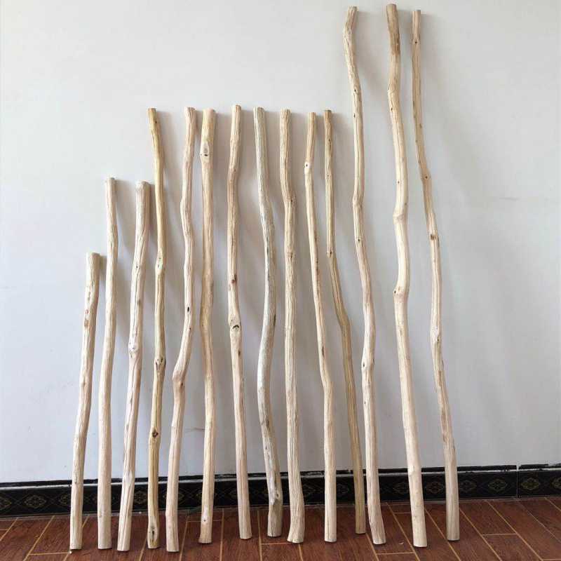 去皮干树枝装饰服装店挂衣杆酒店隔断枯树枝民宿纱幔木棍