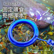 鱼缸喂食器喂鱼孔雀鱼漂浮喂食圈丰年虾投食器鱼食投喂器圆形方形