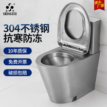 304不锈钢抽水马桶家用卫生间厕所坐便器防冻裂小户型座便器防臭
