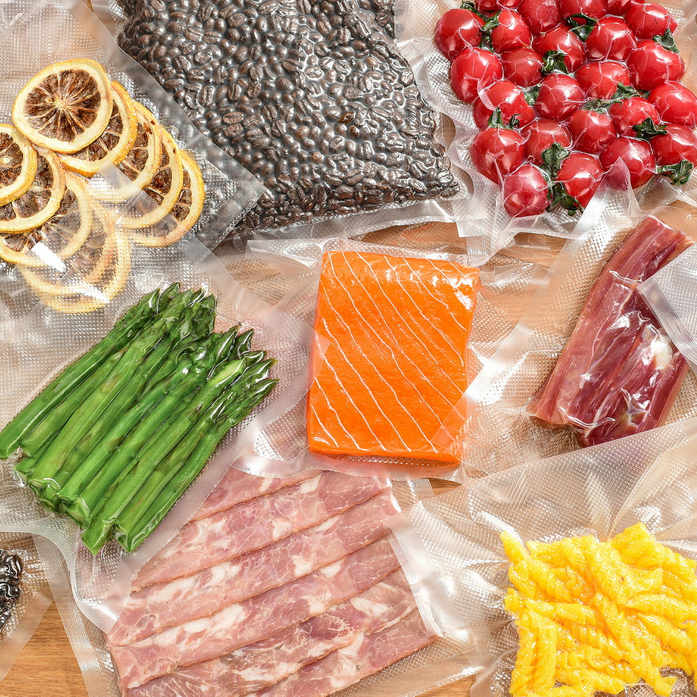 真空抽气保鲜袋 单面纹路食品密封片袋压缩封口袋 家用熟食保鲜袋