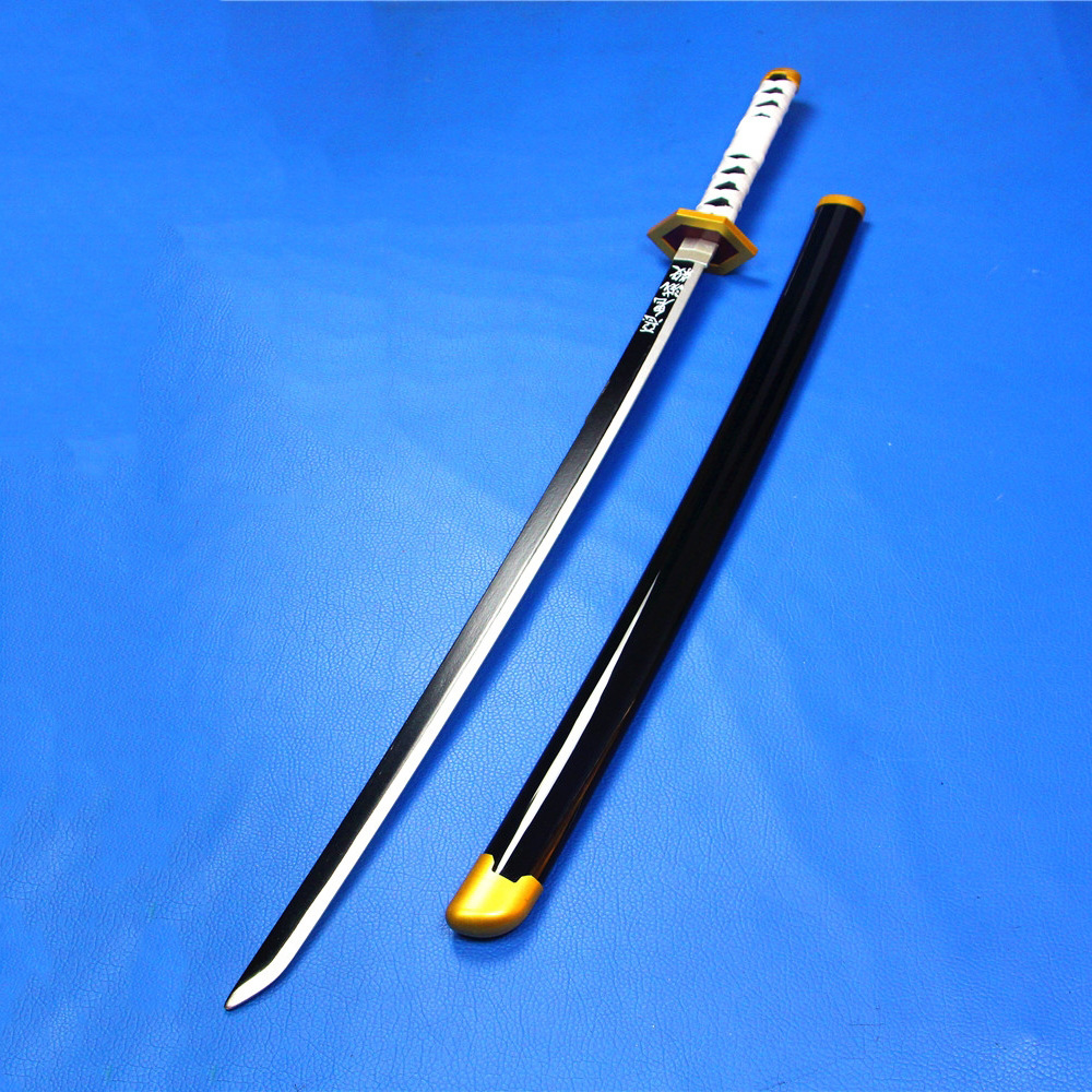 酷牛动漫 鬼灭之刃刀周边 竹刀身婧兔刀道具刀鞘日轮刀木刀未开刃