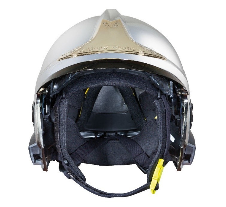 msa/梅思安 10166681消防头盔 f1xf 中号 镍色 基本款 镀金色面罩