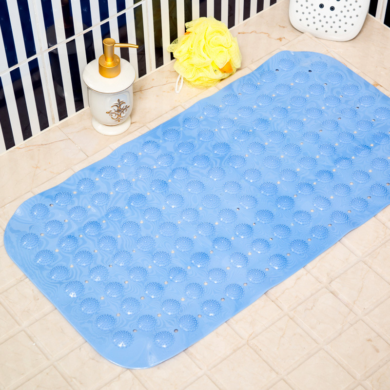 Junxi Square Bathroom Mats Shower Room Suction Cup Bath Non-Slip Mat Household Bathroom Drop-Resistant Massage Foot Mat