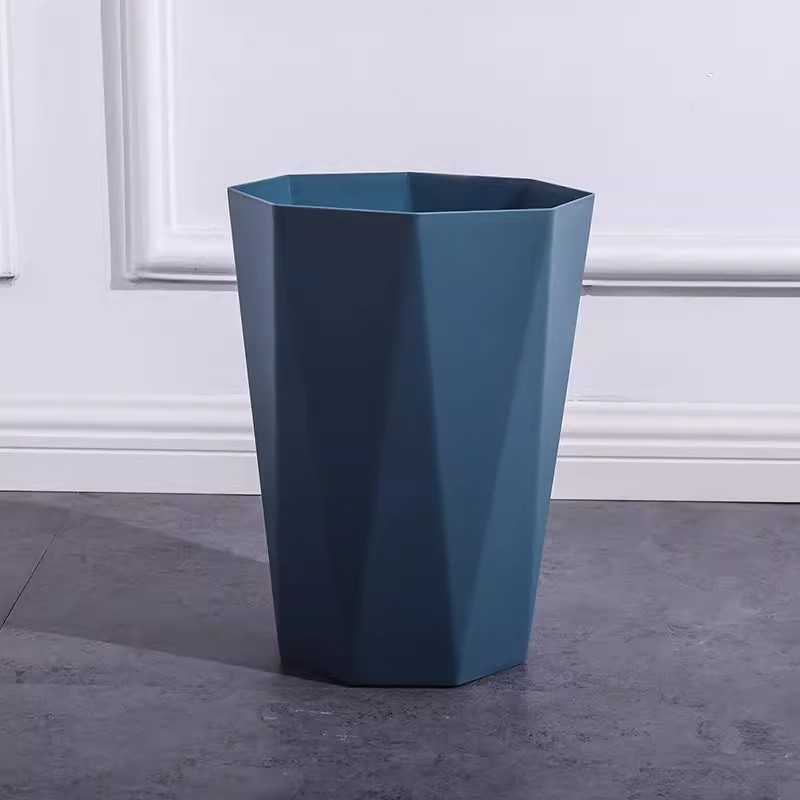 Nordic Creative Simple Diamond Household Trash Can Uncovered Kitchen Living Room Office Hotel Large Wastebasket Wholesale