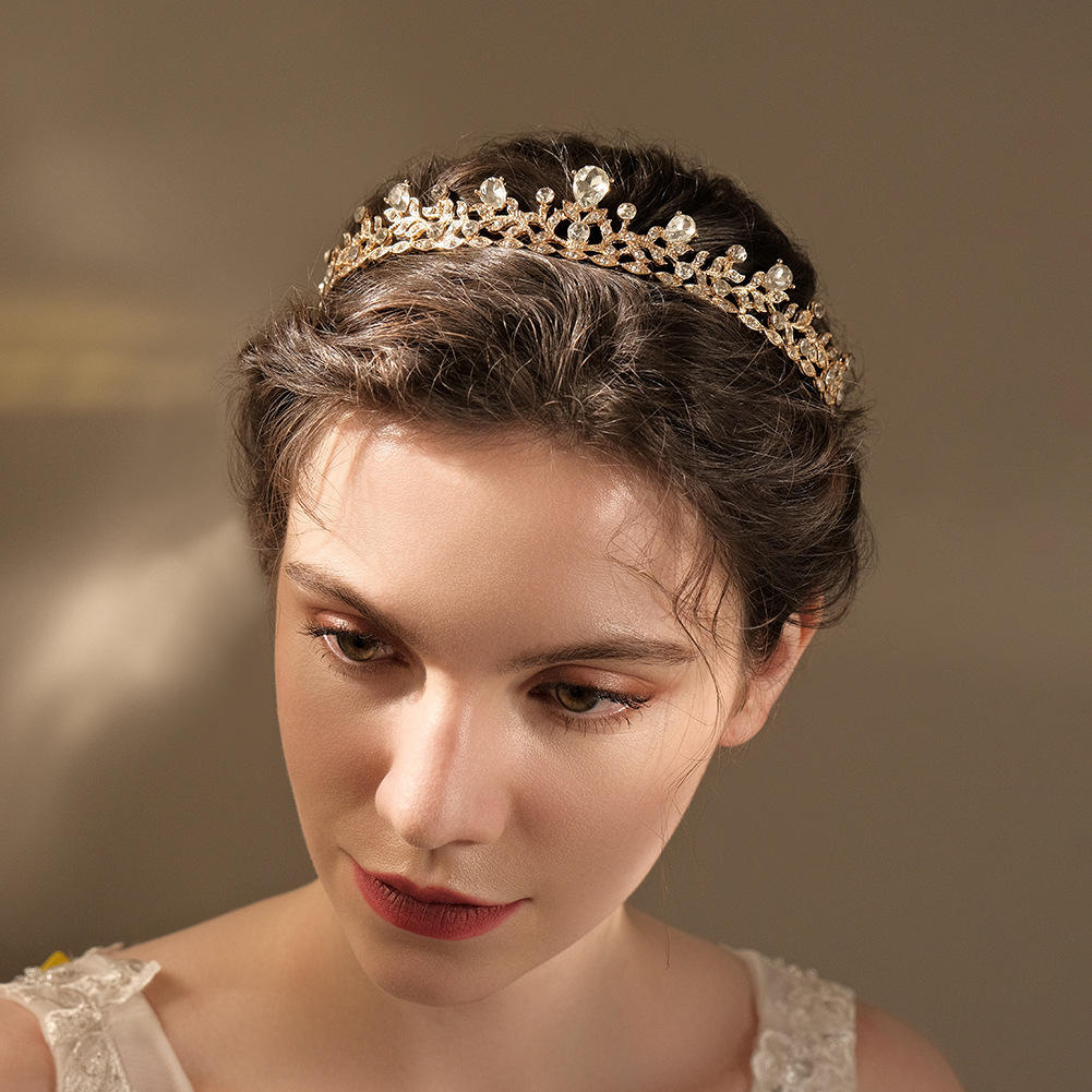 新娘结婚纱旅拍王冠女生生日皇冠十八岁毕业礼物宴会礼服头饰配饰