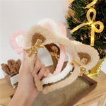 猫耳朵毛绒发箍卡通可爱发饰韩版秋冬发窟发箍女批发兽耳洗脸发箍