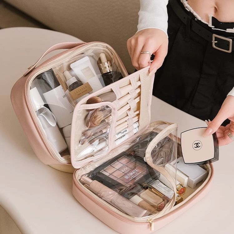 化妆包2023新款高级精致便携旅行手提式洗漱包大容量化妆品收纳包
