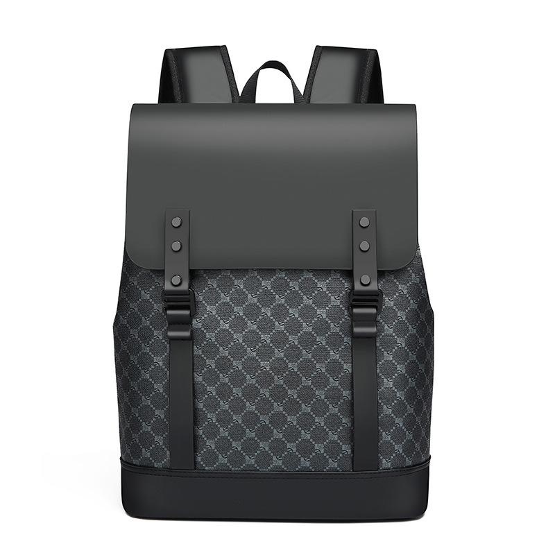 Backpack Men's Bag Business Backpack Backpack Men's Trendy All-Match Multifunctional Printed Neutral Backpack