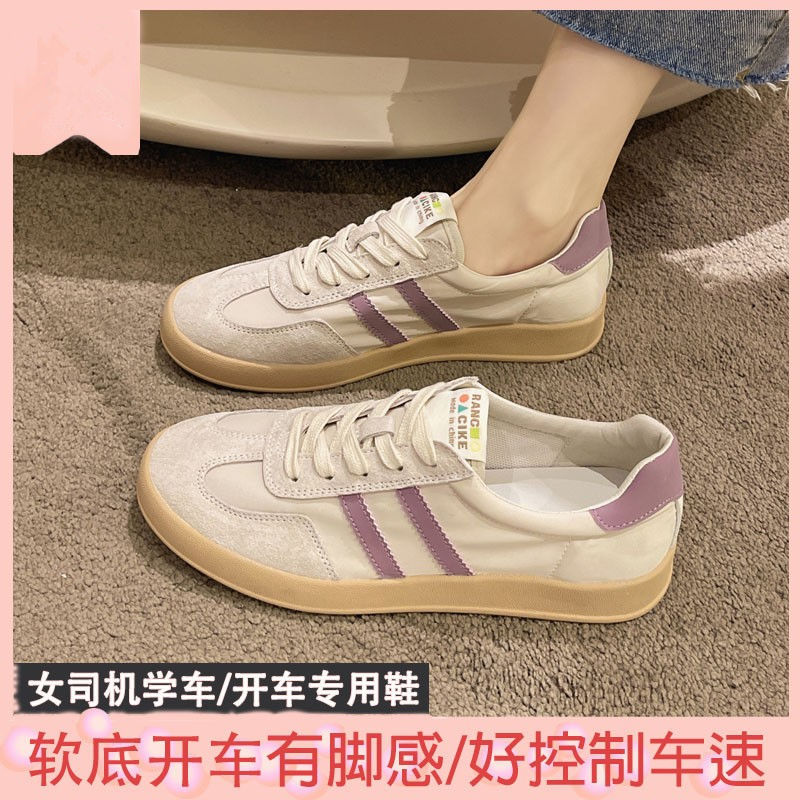 羽毛球鞋软底开车鞋练车女科目二驾考鞋训练鞋防滑百搭休闲板鞋热