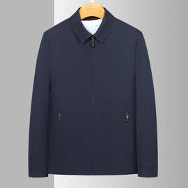 聖诺曼男装春季2022新款时尚商务休闲翻领夹克衫外套茄克fz-2232