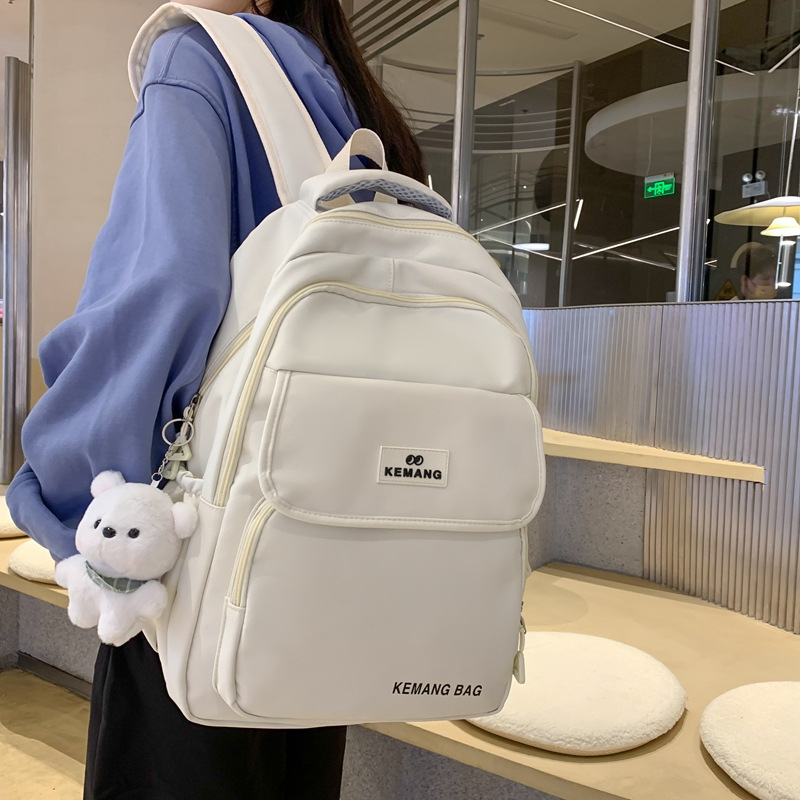 Large Capacity Middle School Students Student Schoolbag Female Ins Style Japanese Backpack Trendy Simple All-Match Travel Backpack