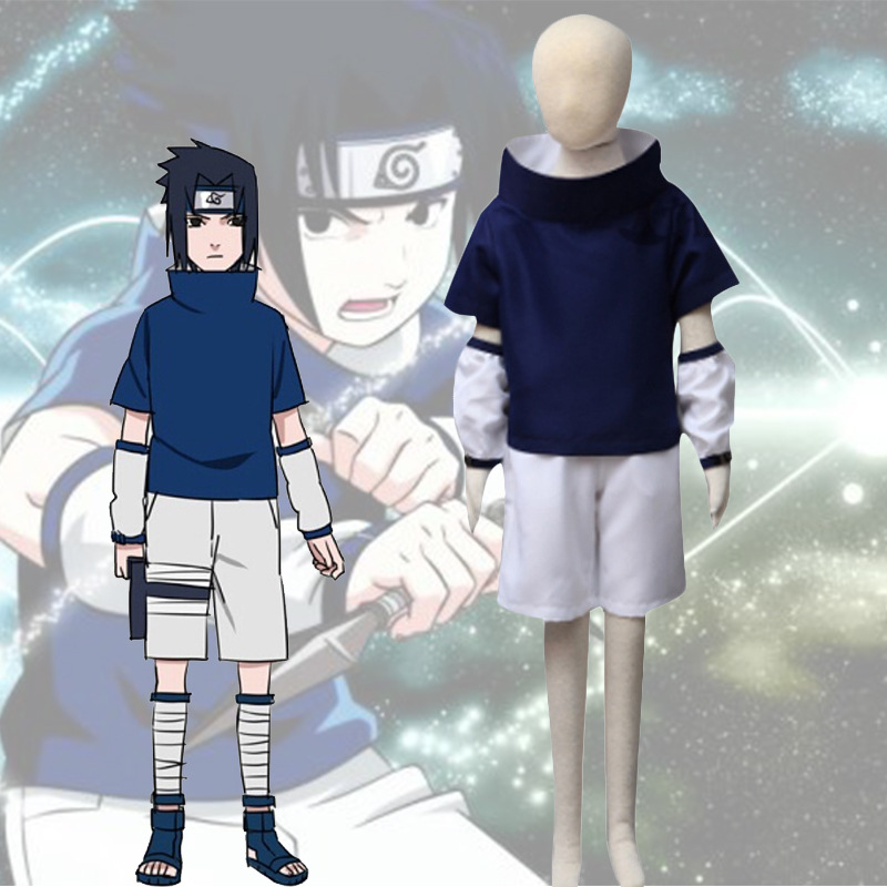 火影忍者cos服 佐助二代蓝色衣服cosplay 佐助夏装动漫扮演服跨境