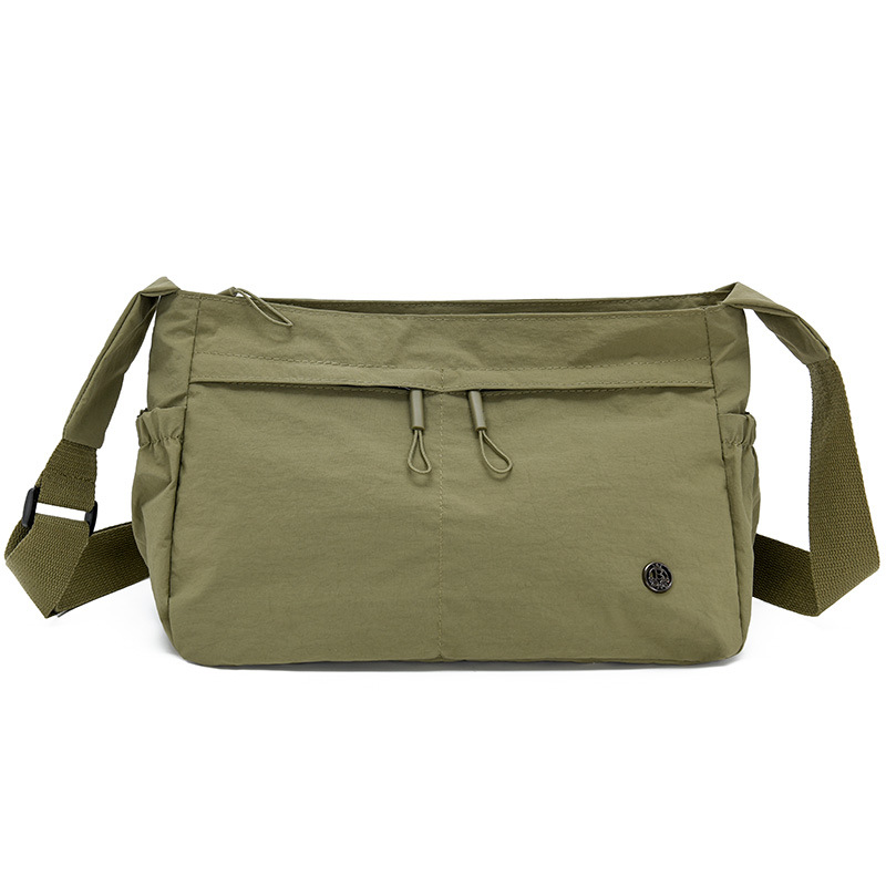 包包女新款女士轻便尼龙布休闲单肩斜挎包韩系马鞍包大容量挎包