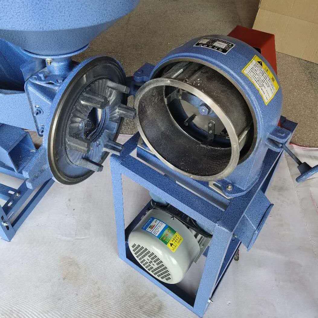 玉米粉碎机小型家用220v饲料中药养殖铸铁多功能打粉机磨粉机