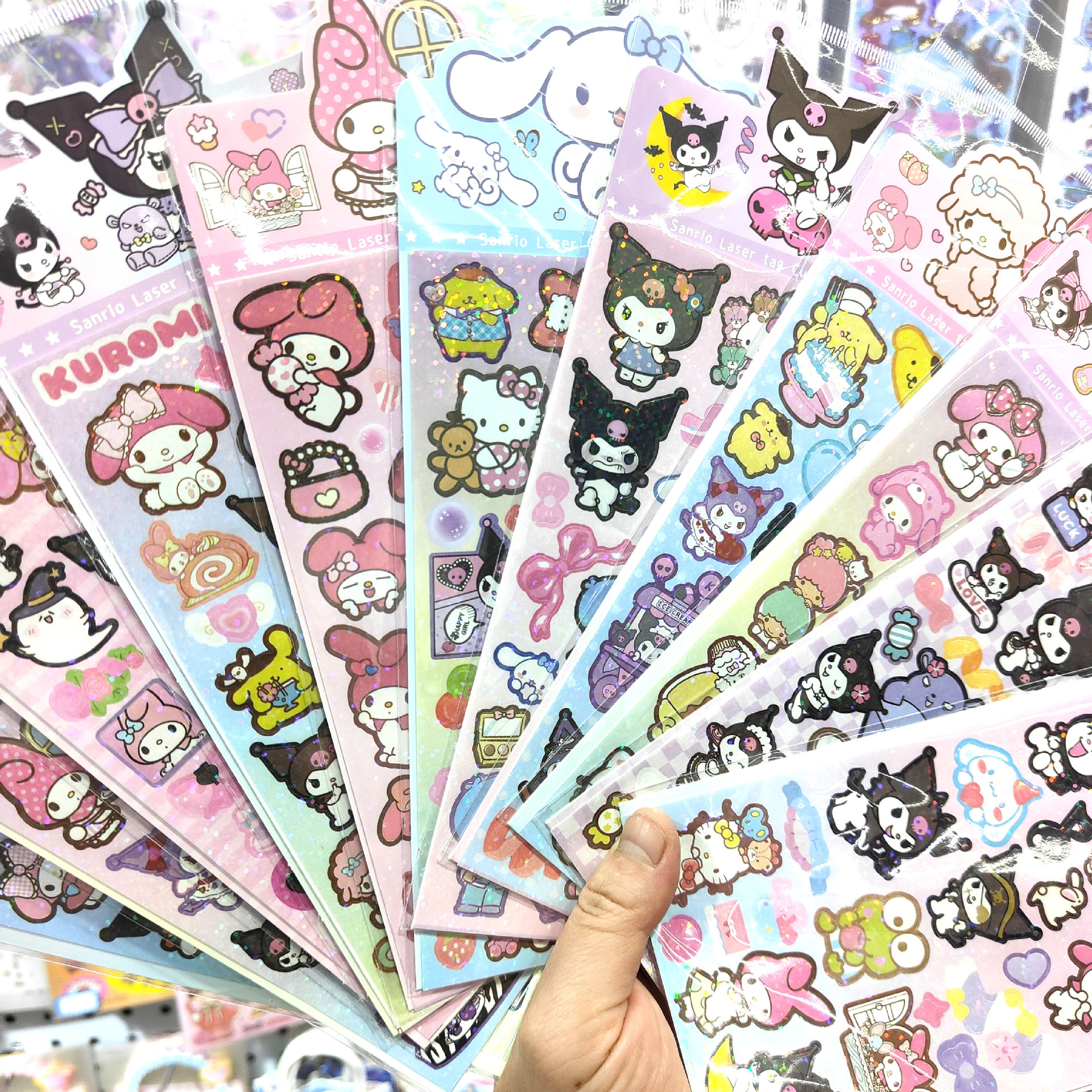 Japanese Sanrio Clow M Melody Big Ear Dog Goo Card Sticker Pacha Dog Clow M Notebook Mobile Phone Decoration