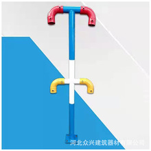 厂家供应 建筑立杆 楼梯转角防护栏防护杆 干字立杆王字立杆