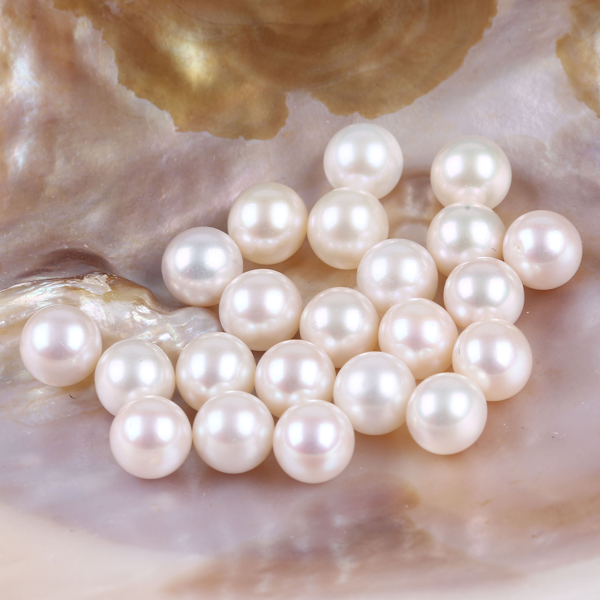 7mm 8mm白色圆珠淡水珍珠散珠山下湖诸暨养殖场珍珠批发 diy首饰