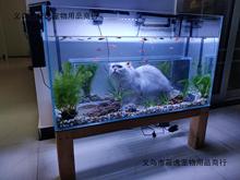 猫咪鱼缸超白玻璃鱼缸异型鱼缸