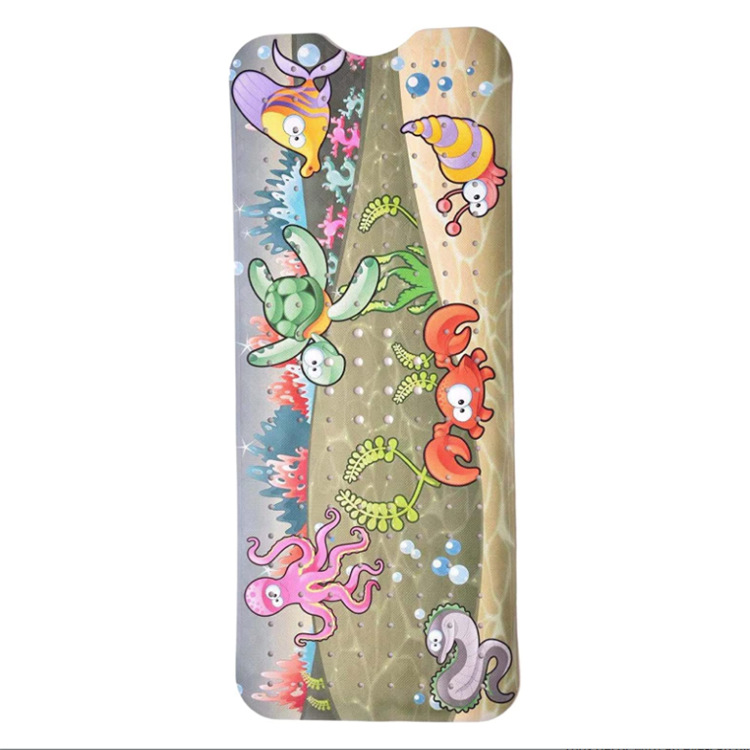 100*40 Floor Mat Multi-Choice Pattern Amazon Lengthened Bathtub Mat Pvc Bathroom Mat Cartoon Shower Floor Mat