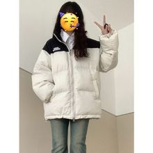 粉色加厚面包服学生棉衣棉服外套女冬季韩版设计感小众棉袄ins潮