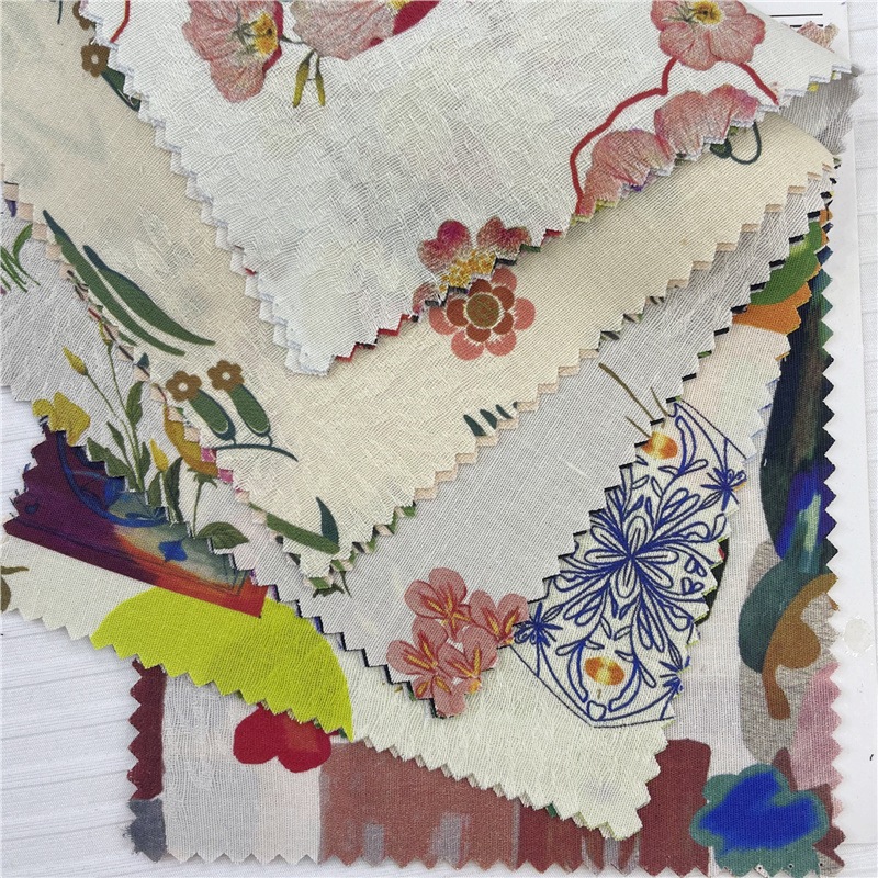 110g全棉提花布 时尚休闲连衣裙旗袍衬衫面料 全棉数码印花布现货