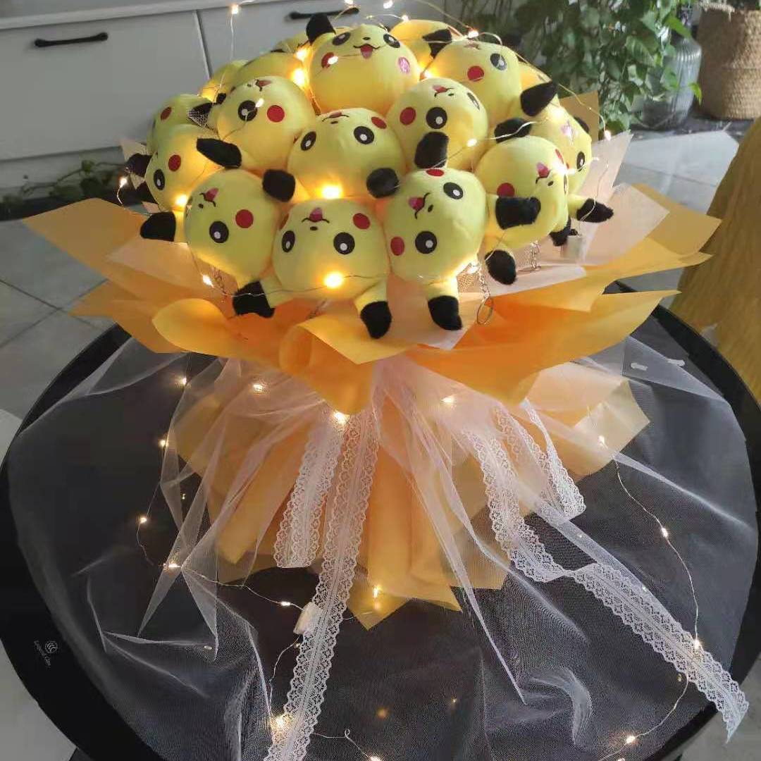 卡通毛绒玩偶花束送闺蜜七夕情人节生日礼物可爱女生新年节日礼品